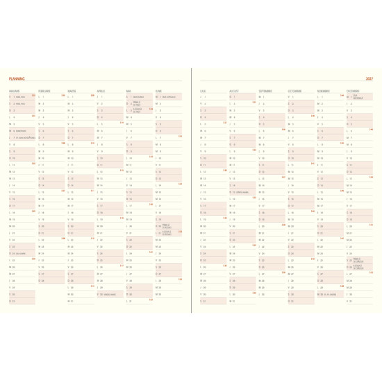 Agenda saptamanala PRESTIGE 2027