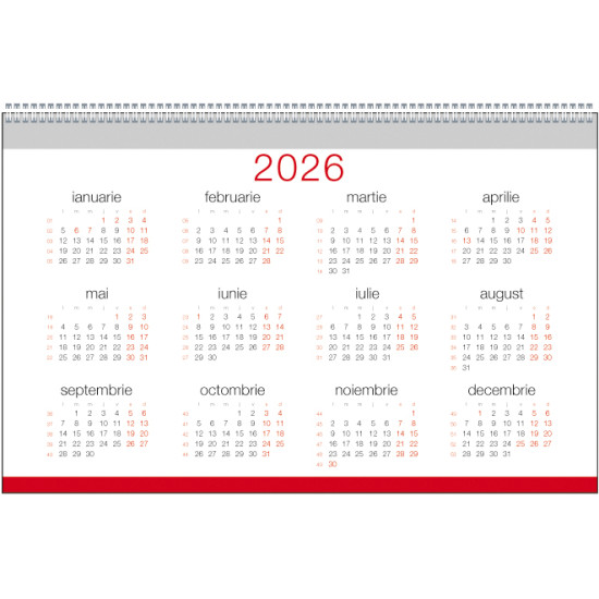 Calendar de birou PU CARO + 2026