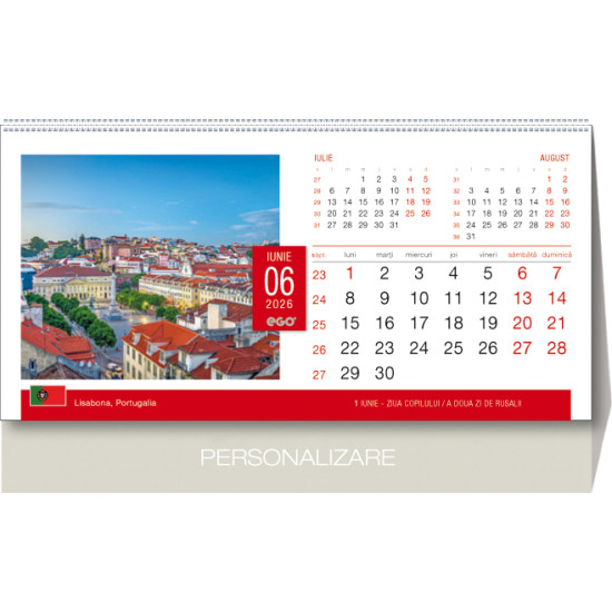 Calendar de birou ORAȘE EUROPENE 2026