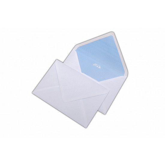 Plic 130 x 190 mm, pentru felicitari, gumat, alb, 500 buc.