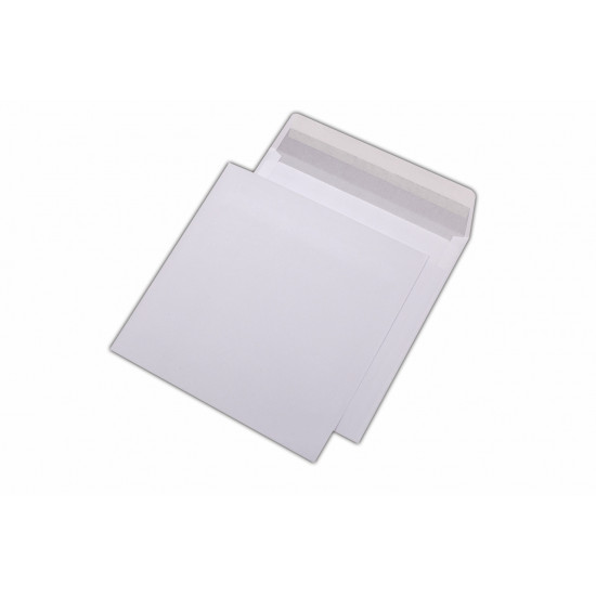 Plic 160 x 160 mm, pentru felicitari, siliconic, alb, 500 buc.