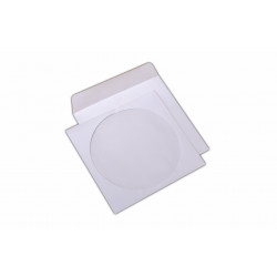 Plic 124 x 127 mm, pentru CD/DVD, gumat, alb, 1000 buc.