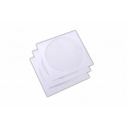 Plic 124 x 127 mm, pentru CD/DVD, gumat, alb, 1000 buc.